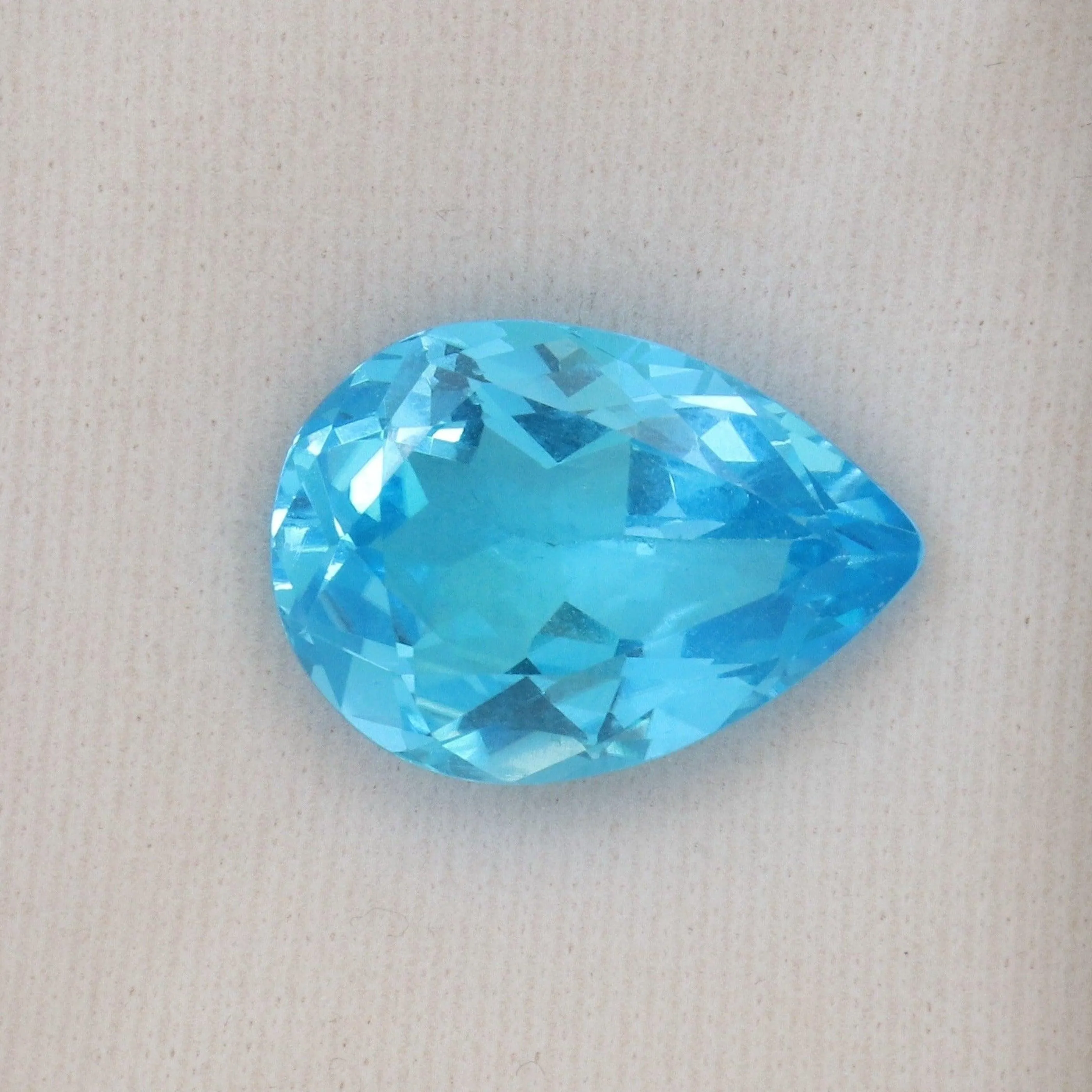 14.7ct Swiss Blue Pear Shaped Topaz Stone