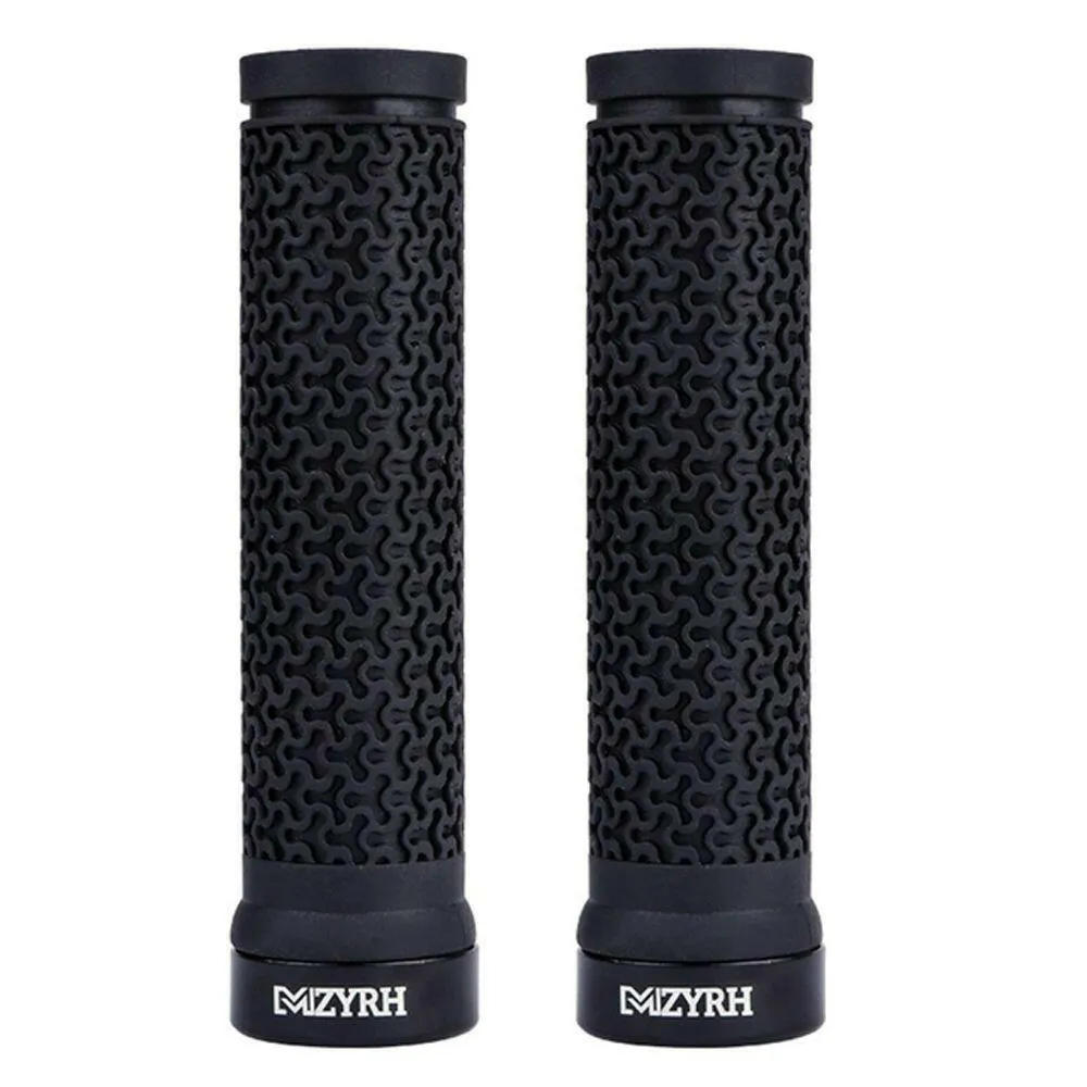 2pcs MTB Grips Mountain Bike Lockable Aluminum Clamp Grip Lock On Anti-Slip Rubber Bicycle Shock-Proof Handle 10