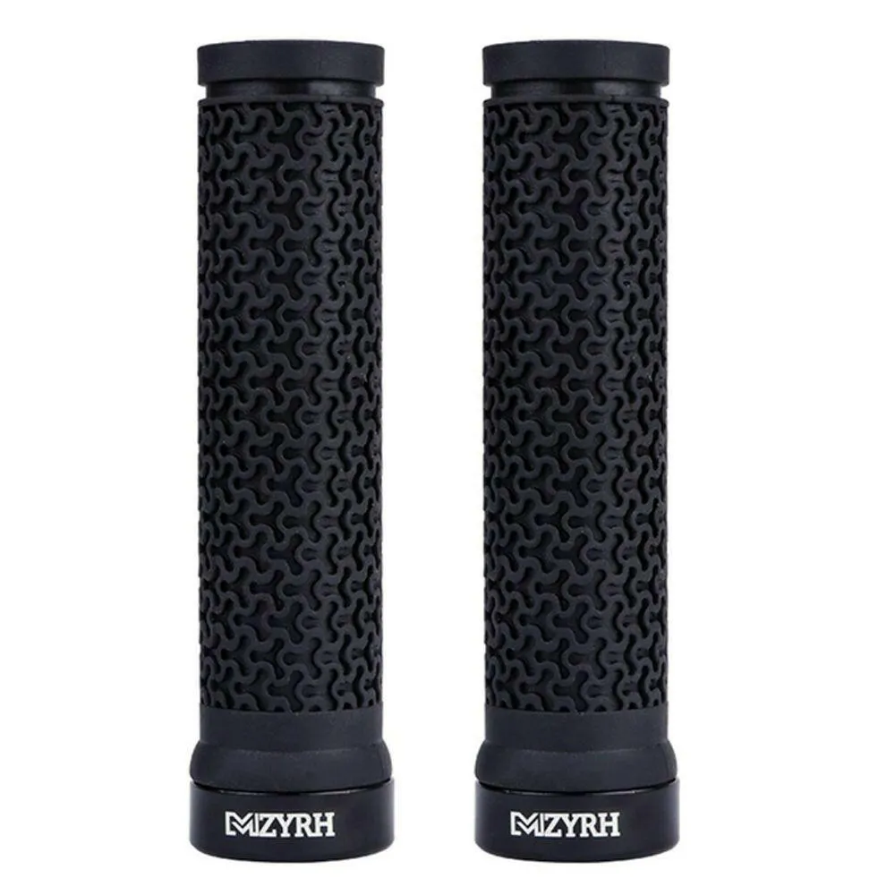2pcs MTB Grips Mountain Bike Lockable Aluminum Clamp Grip Lock On Anti-Slip Rubber Bicycle Shock-Proof Handle 10