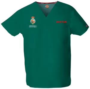 83706 RPA Emergency Doctor Dickies Unisex v-neck scrub top
