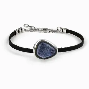 Agate Geode Leather Bracelet