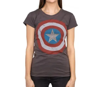 Captain America Studded Star Juniors T-shirt