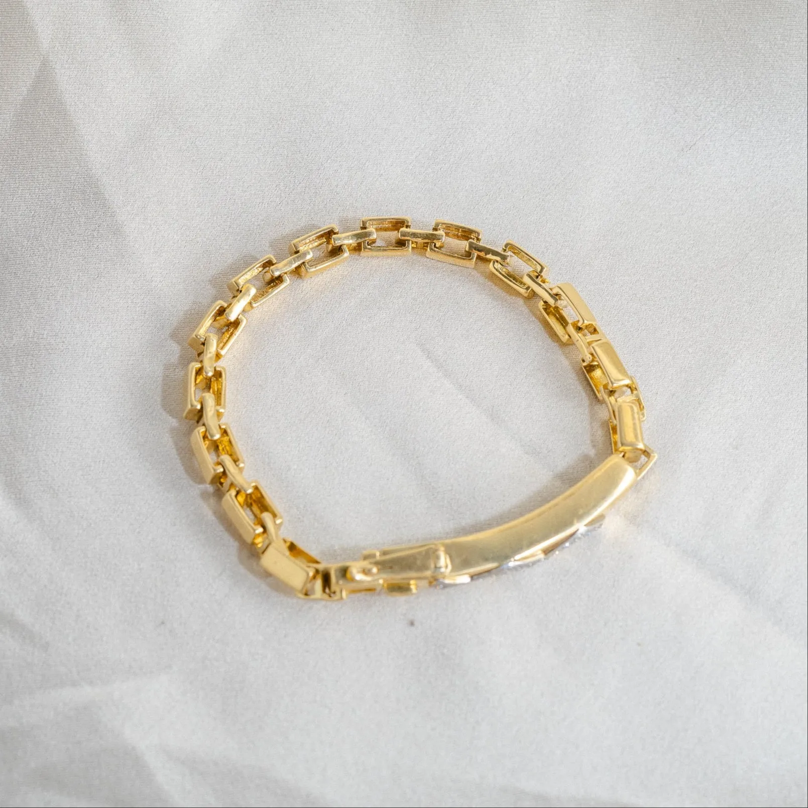 David Webb Lightning Bolt Diamond, Platinum,   18K Gold Bracelet