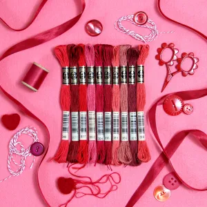 DMC Embroidery Floss, Red Palette