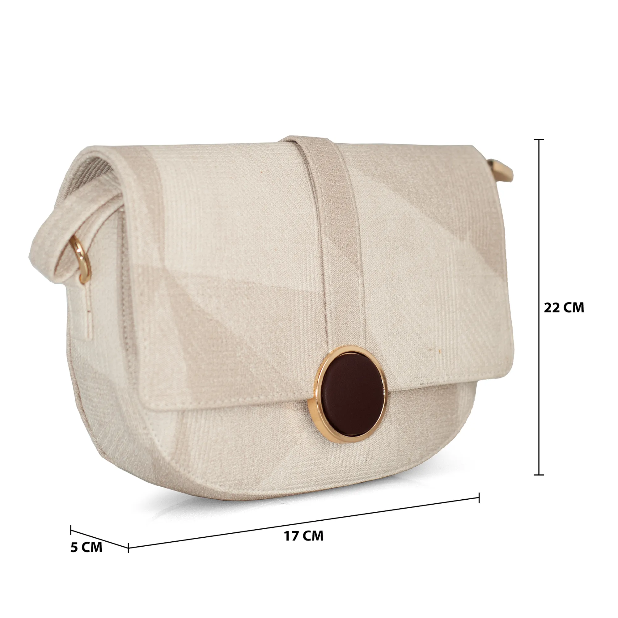 Elegant Vegan Leather Sling Bag for Women with Adjustable Strap and Premium Compartments