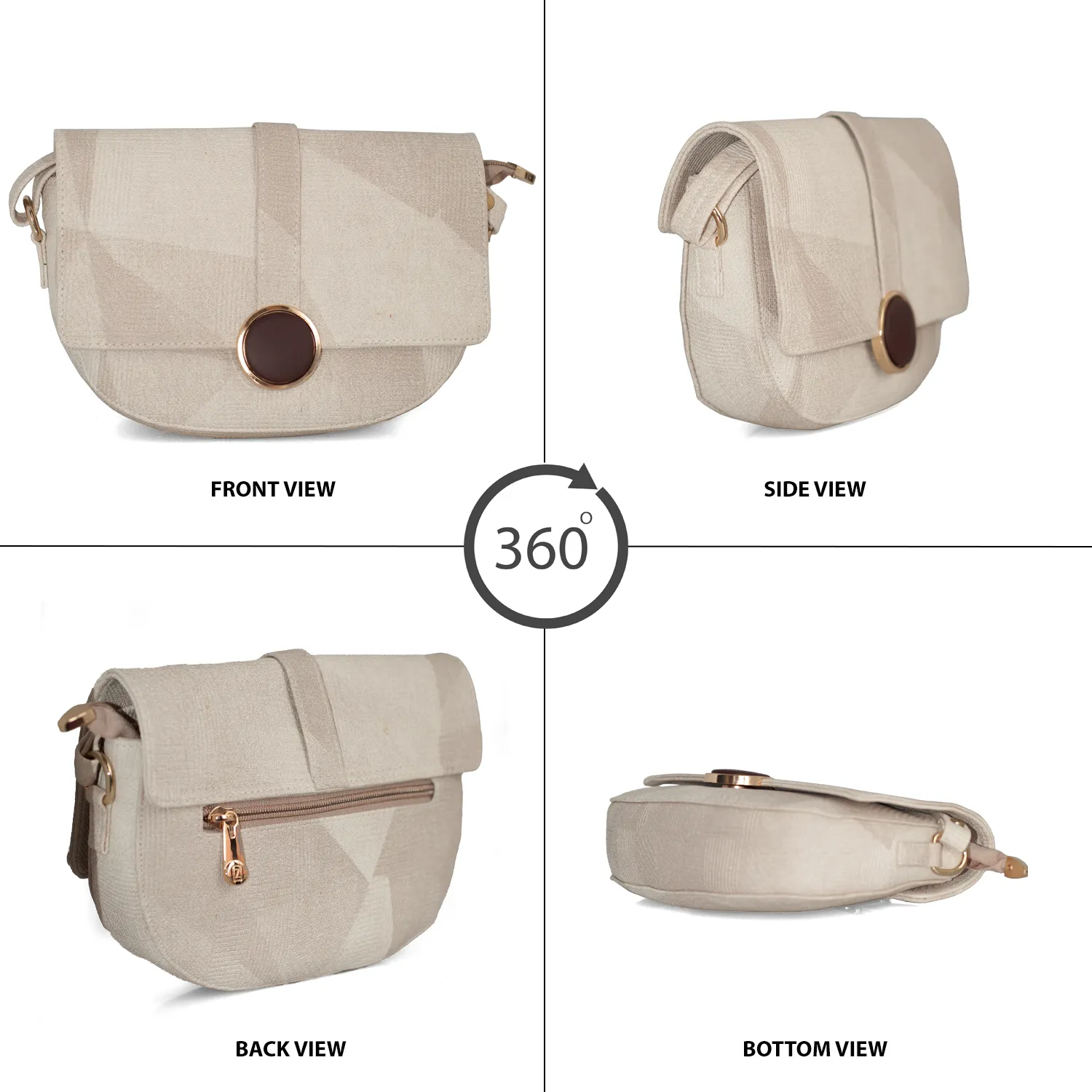 Elegant Vegan Leather Sling Bag for Women with Adjustable Strap and Premium Compartments