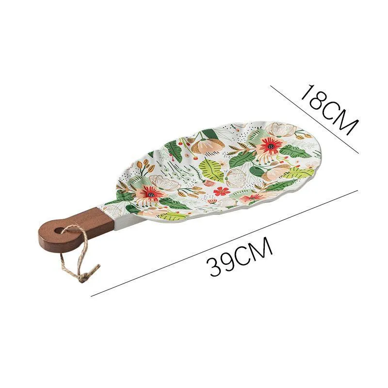 Floral Serving Platter