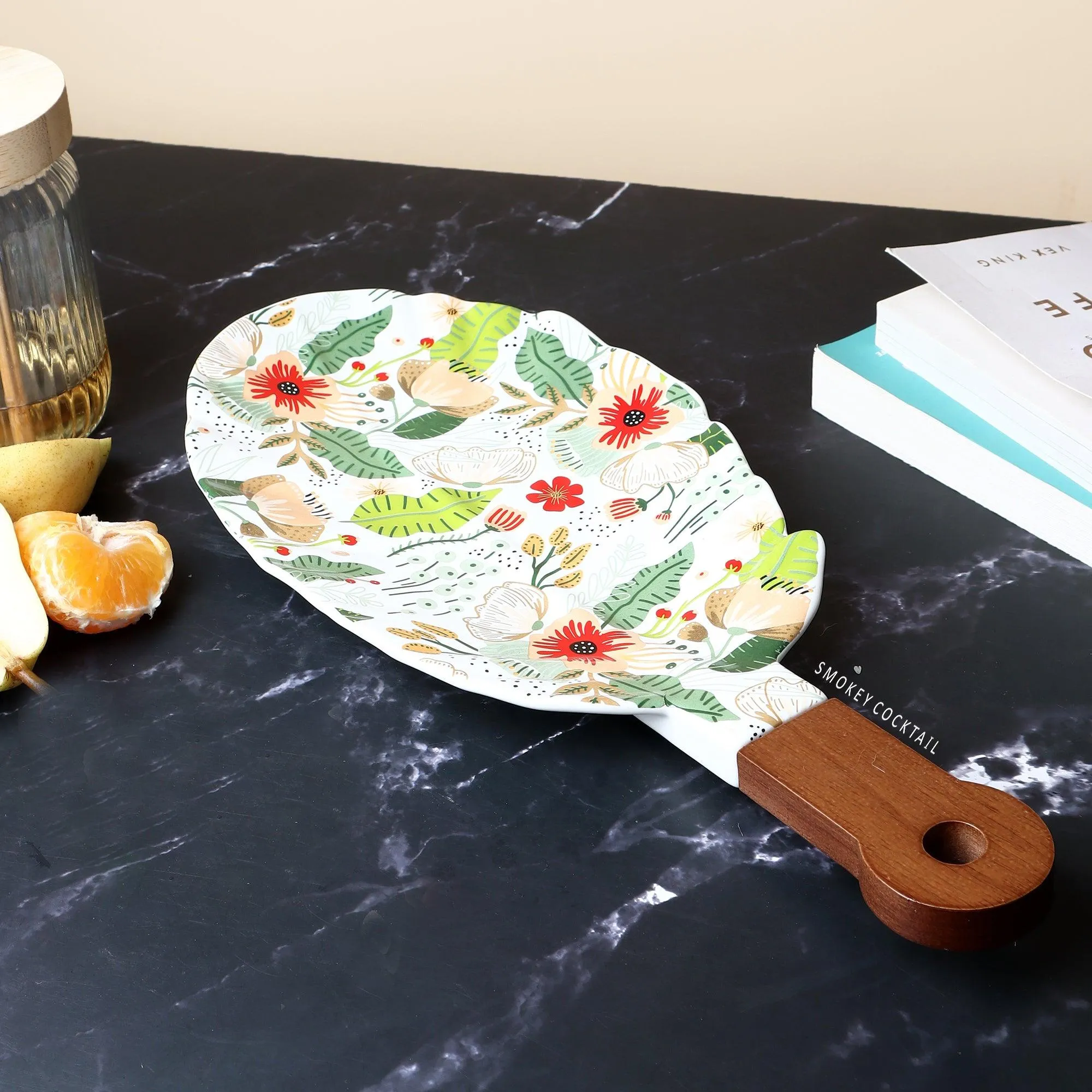 Floral Serving Platter