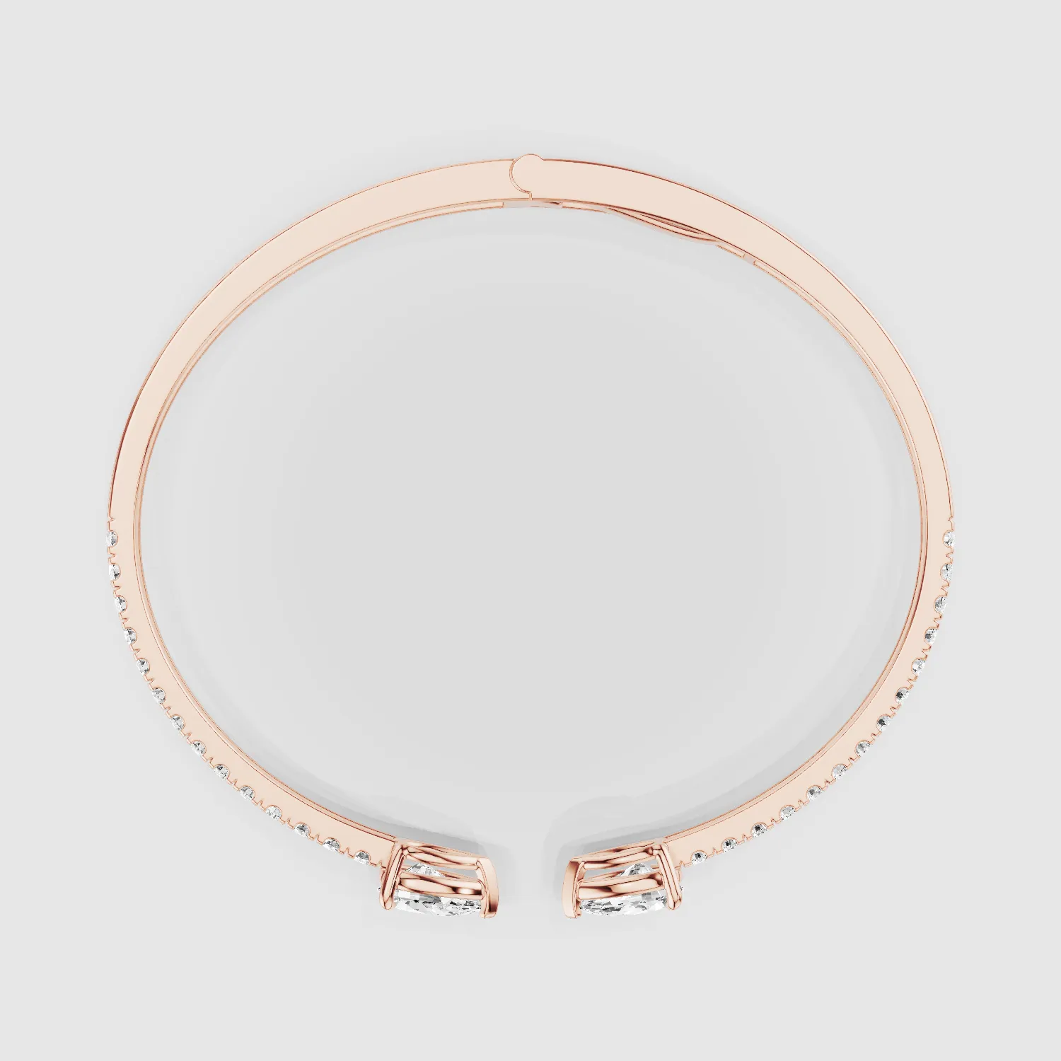 Gina Lab Grown Diamond Bangle-Pear