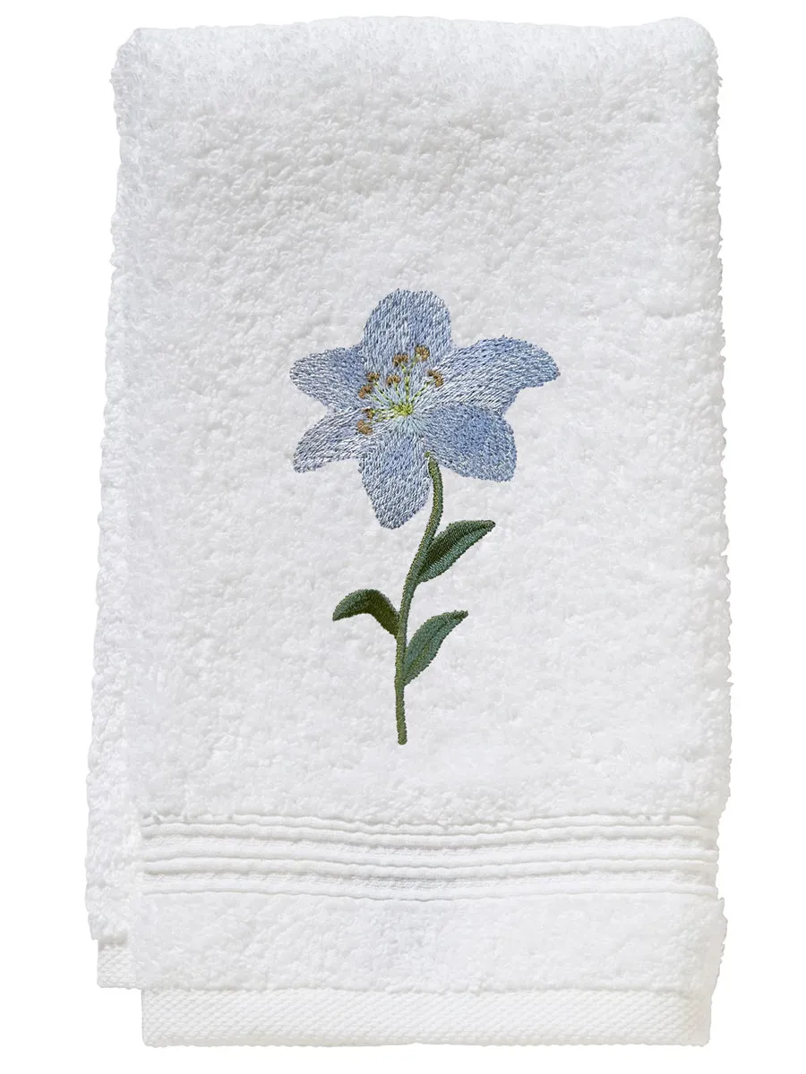 Guest Towel, Terry, Starburst Lily
