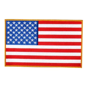 Hot Leathers American Flag Hook And Loop 3" X 2" Patch