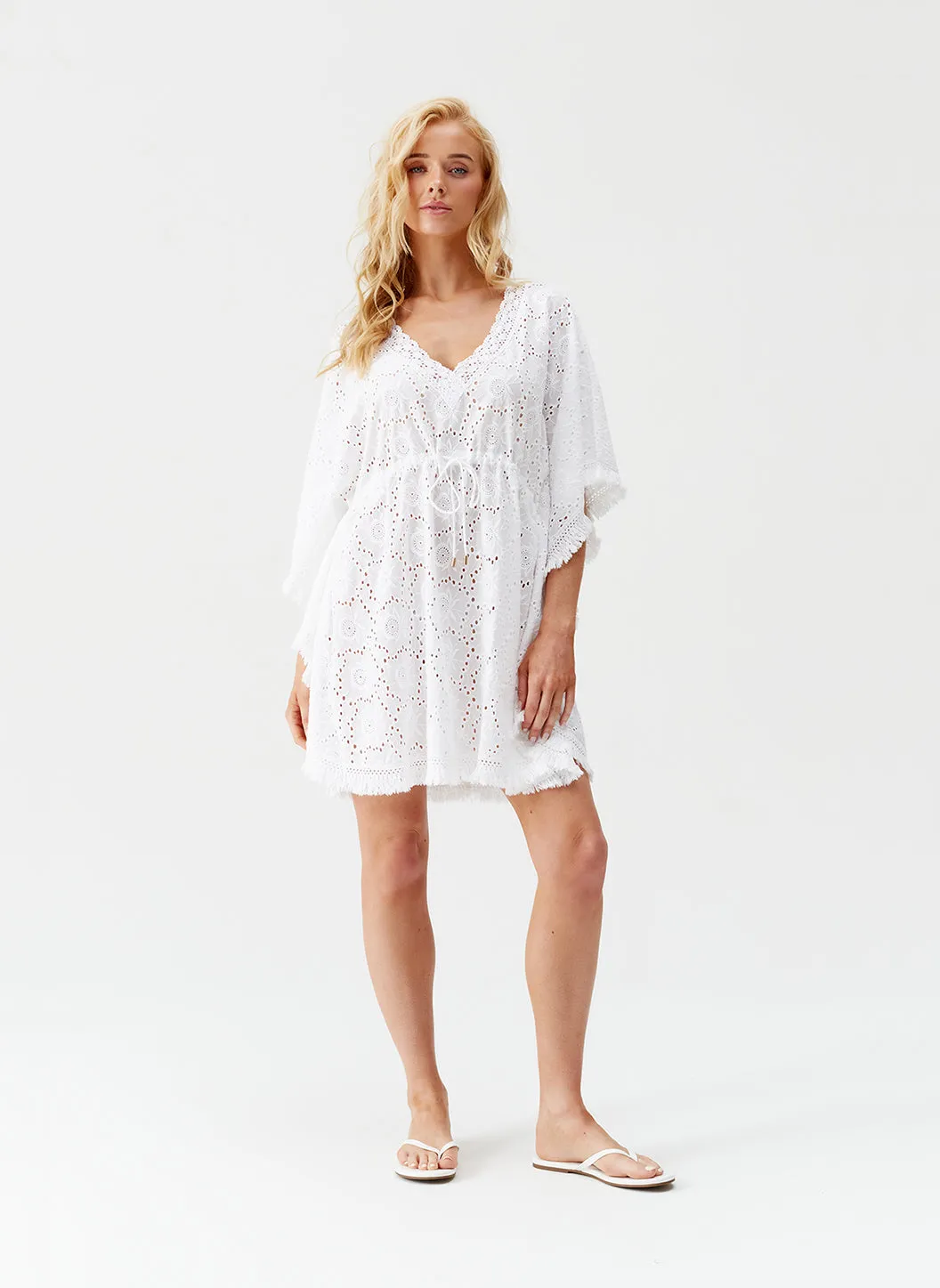 Ivy White Kaftan
