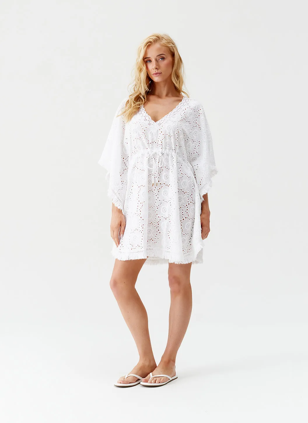 Ivy White Kaftan