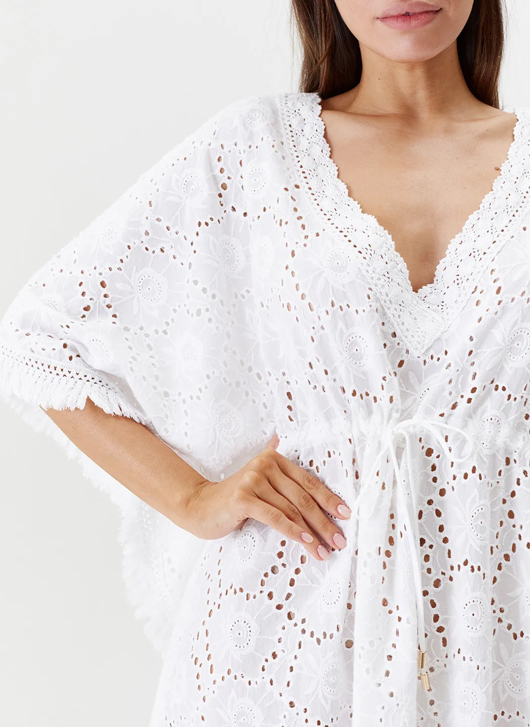 Ivy White Kaftan