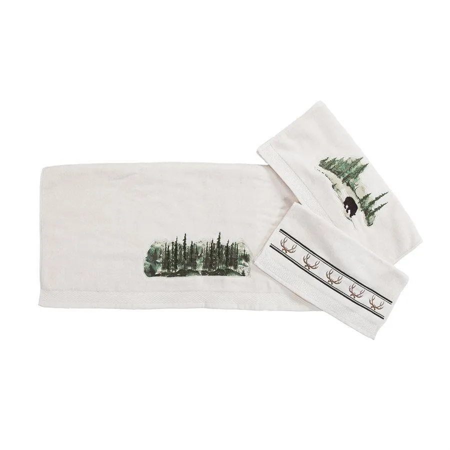 Joshua 3-PC Bath Towel Set, Cream