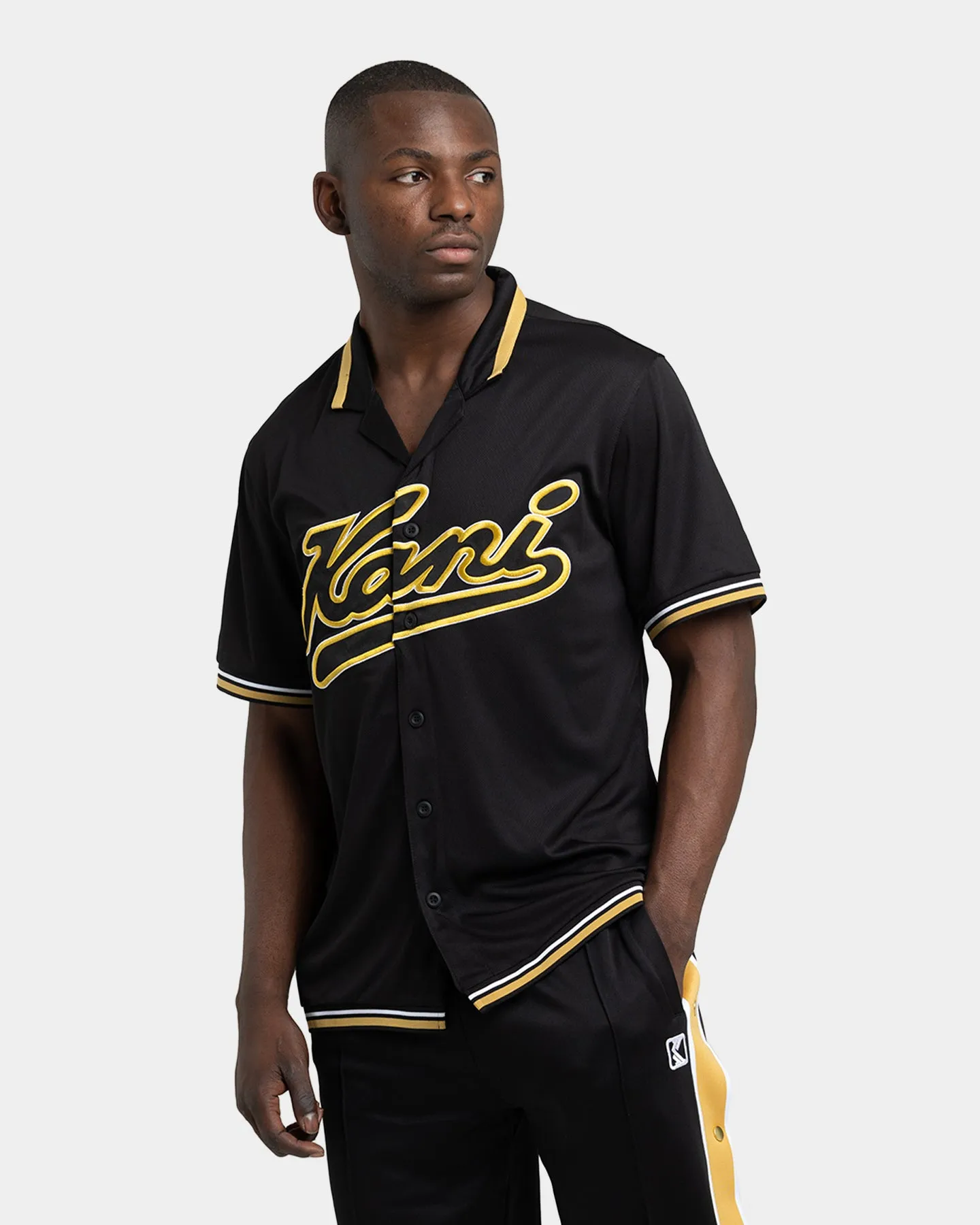 Karl Kani Varsity Baseball Shirt Black