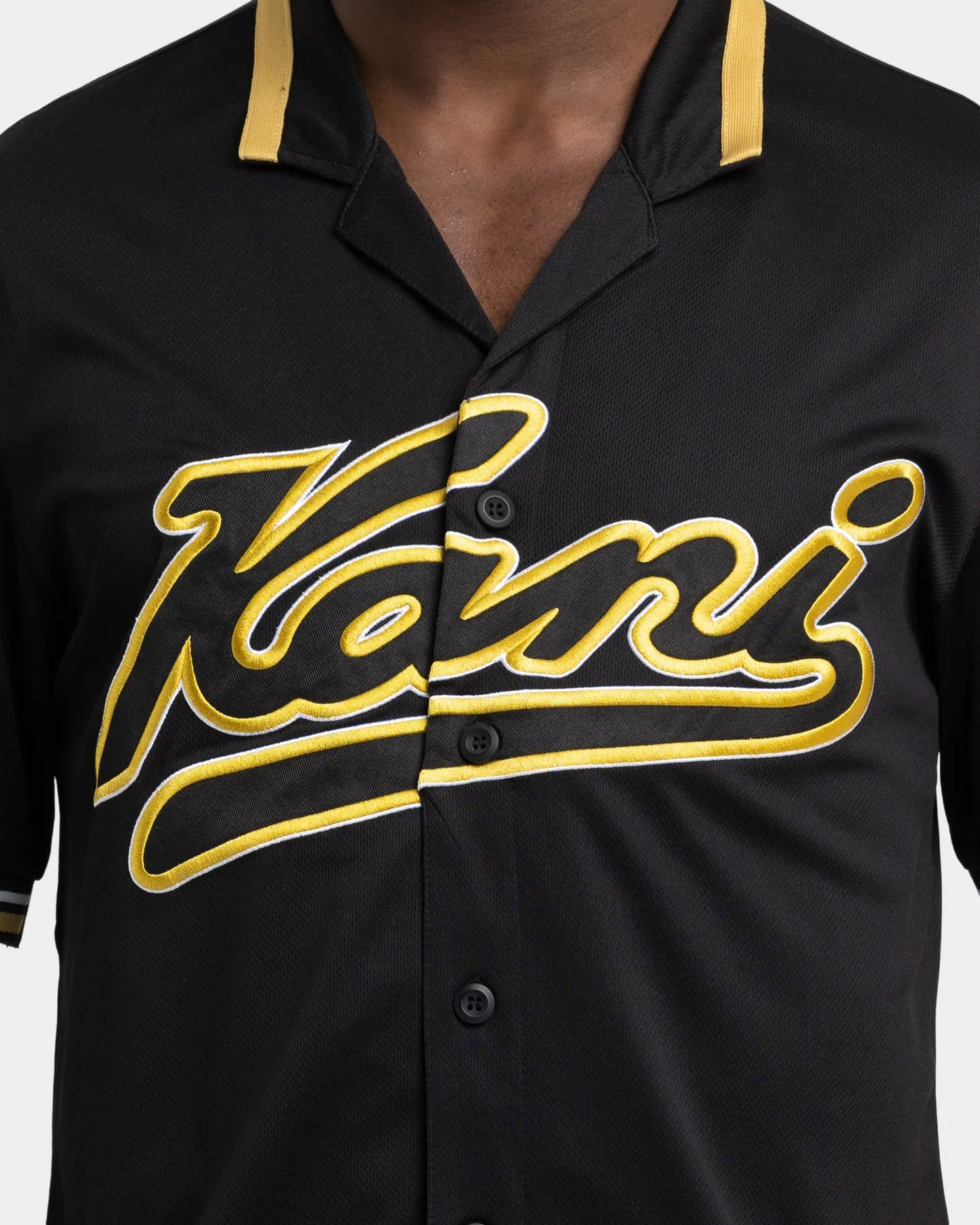 Karl Kani Varsity Baseball Shirt Black