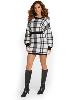 Lena Plaid Sweater Dress - Brands We Love