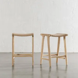 MALAND CONTEMPO SOLID HIDE LEATHER COUNTER STOOL  |  BUNDLE   SAVE  |  TOASTED ALMOND LEATHER HIDE