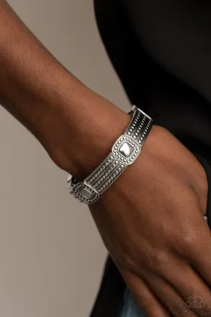 Paparazzi Bracelet ~ Rustic Redux - Silver