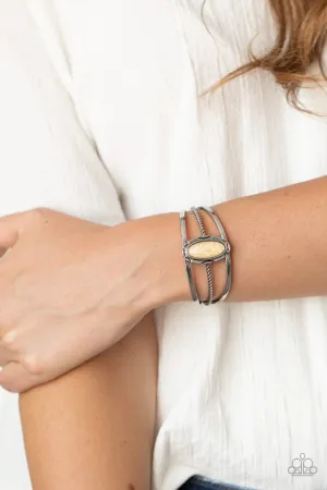 Paparazzi Bracelet ~ Stone Sahara - Yellow