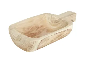 Paulownia Handle Bowl/Tray - Natural
