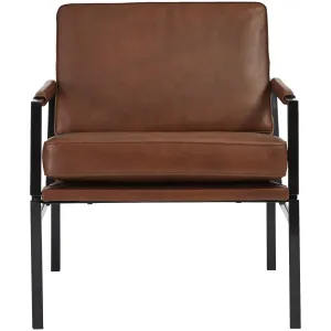 Puckman Leather Accent Chair