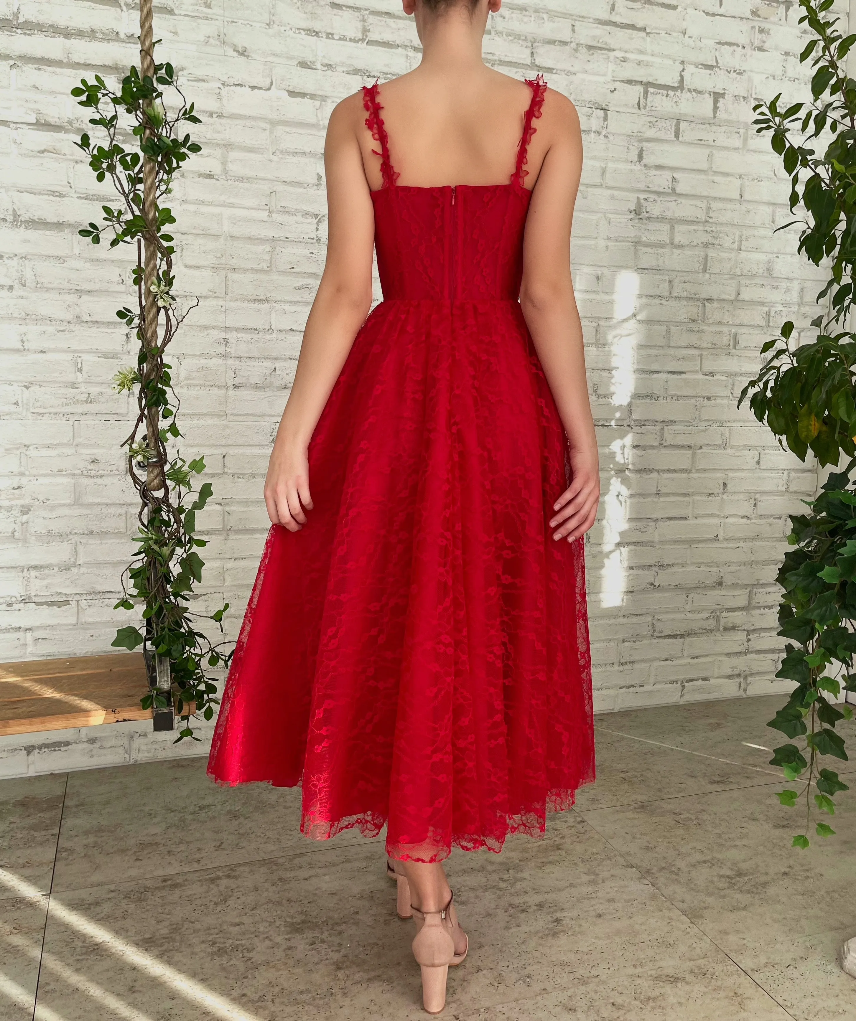 Scarlet Rose Garden Gown