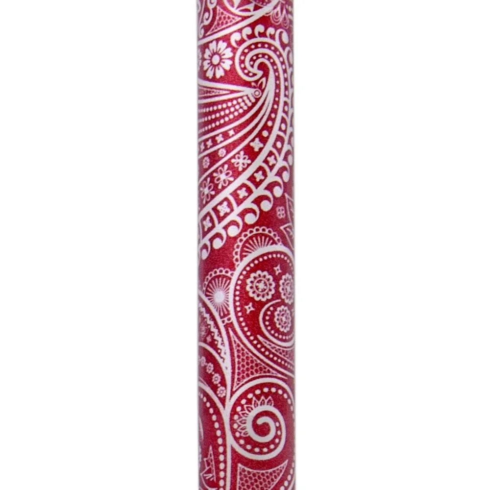 Scratch & Dent Scarlet Pearlz w/ Rhinestone Collar and Scarlet Swirl Designer Adjustable Cane  V1936