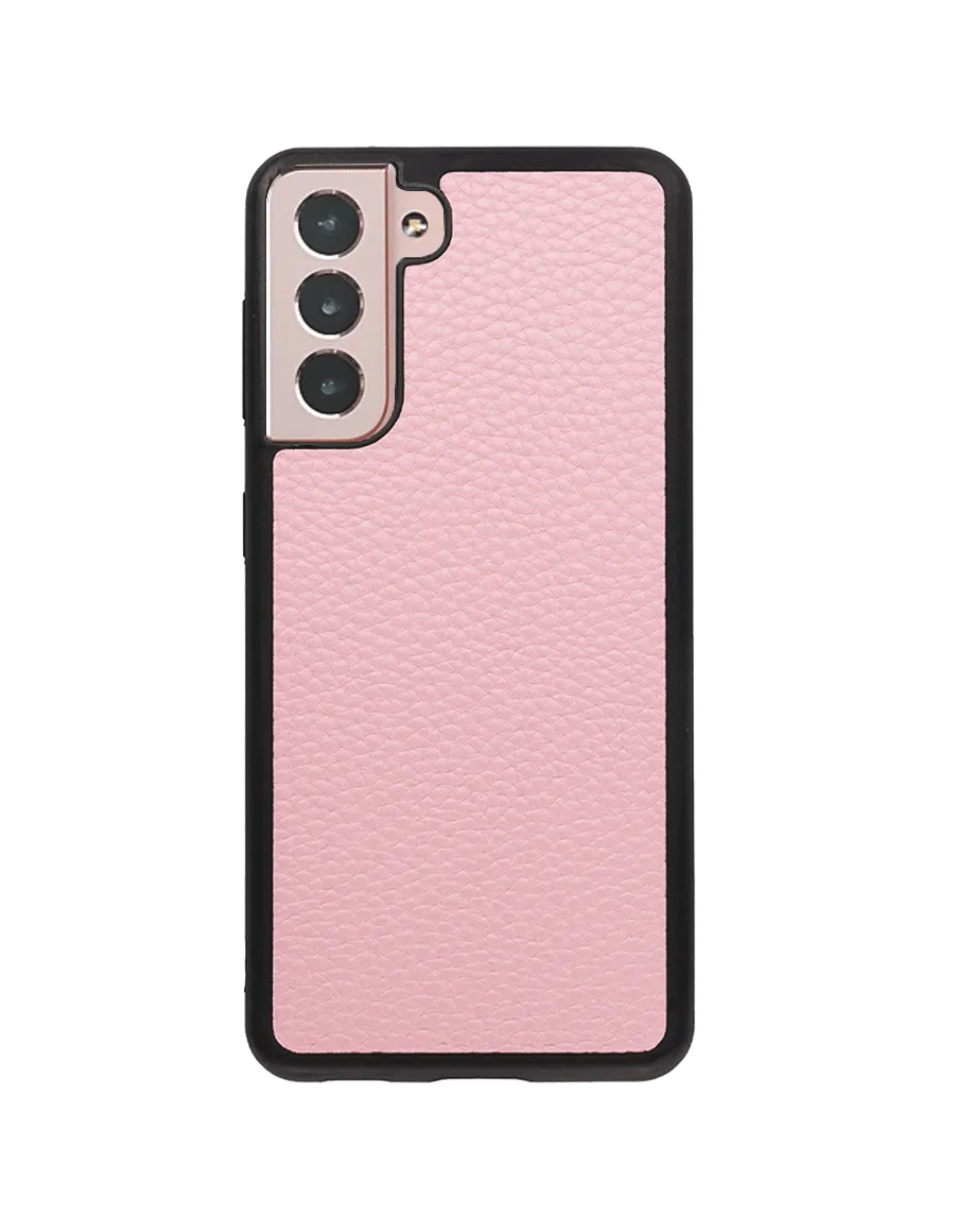 Signature Pebbled Leather Samsung Case with Black Border