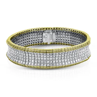 Simon-set Bracelet in 18k Gold with Diamonds