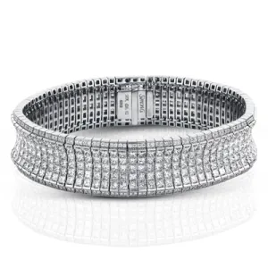 Simon-set Bracelet in 18k Gold with Diamonds