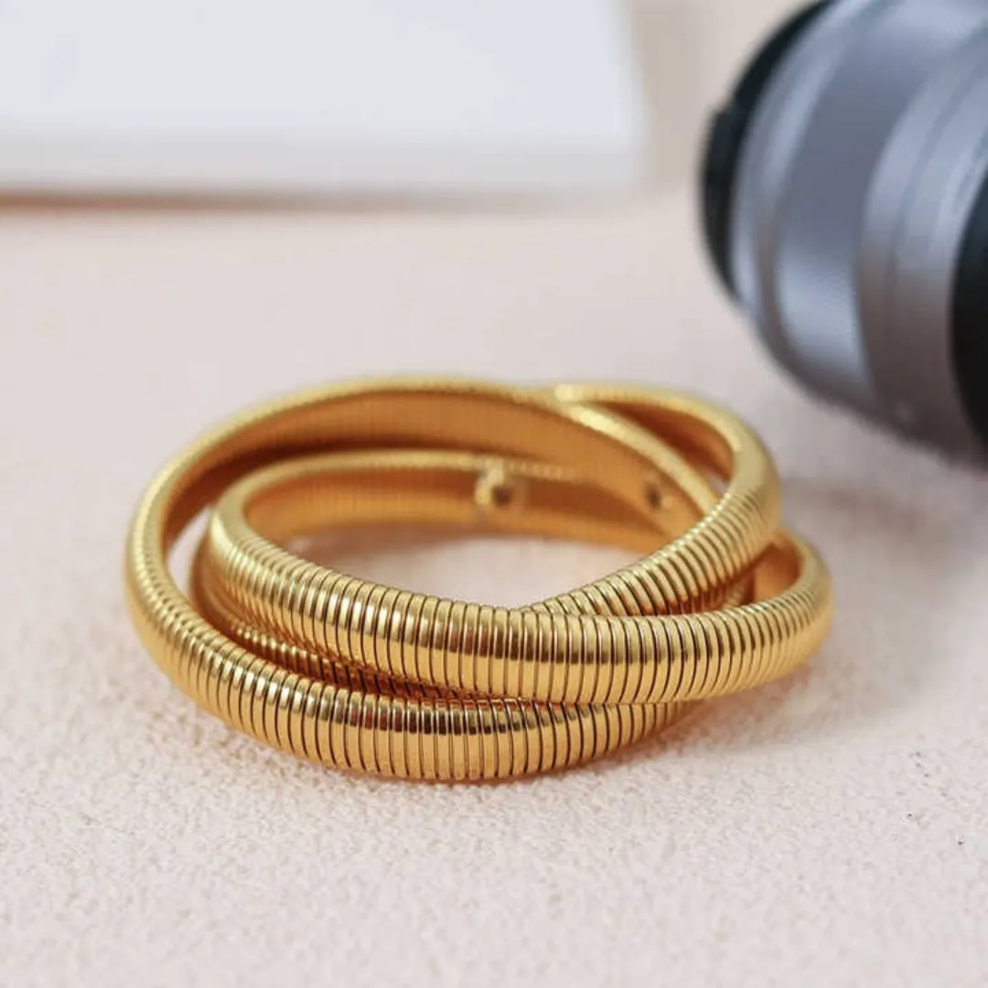 Triple Cobra style Bracelet Bangle