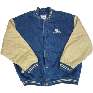 Vintage 90s Green Bay Packers Lee Denim Embroidered Varsity Jacket XXL