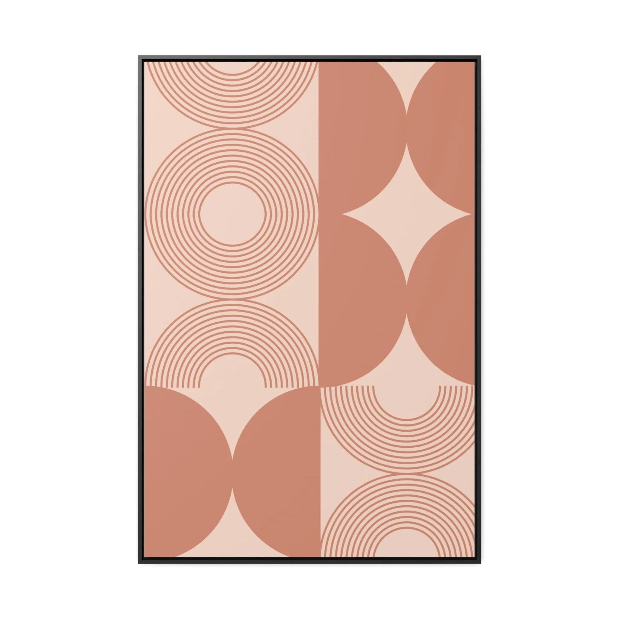 XL Pink Boho Framed Canvas Art